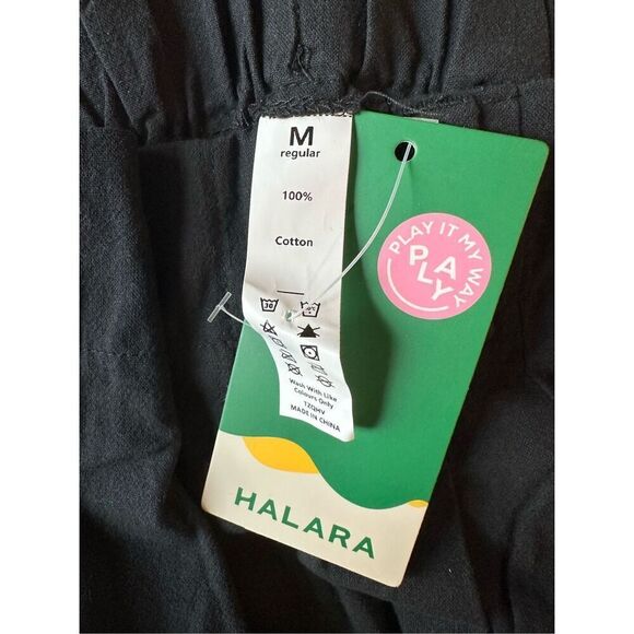 Size M (Regular) Halara High Waisted Plicated Side Pocket Wide Leg Palazzo Pants - Picture 6 of 8